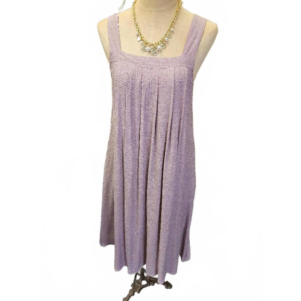 NEW FUN 2 FUN women's top pleated dress in mauve